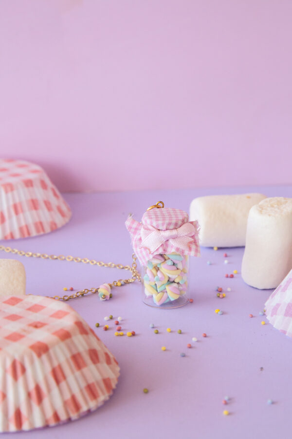 Μπουκάλι "Marshmallows" Ροζ/Χρυσό