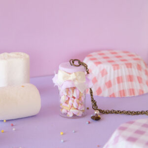 Μπουκάλι "Marshmallows" Λιλά/Μπρονζέ
