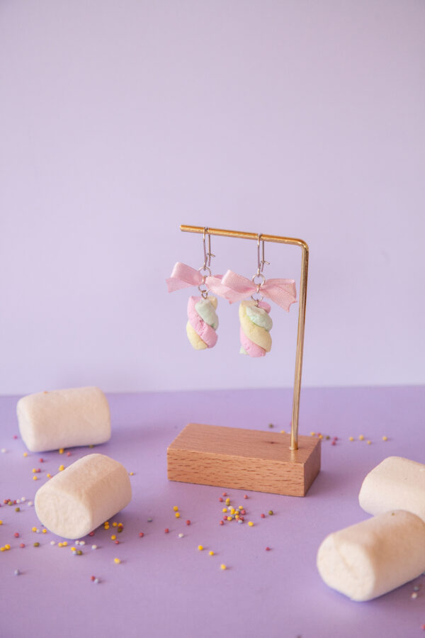 Σκουλαρίκια “Silver Marshmallow Bows”