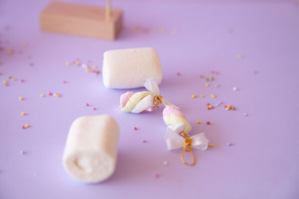 Σκουλαρίκια “Gold Marshmallow Bows” - Image 8