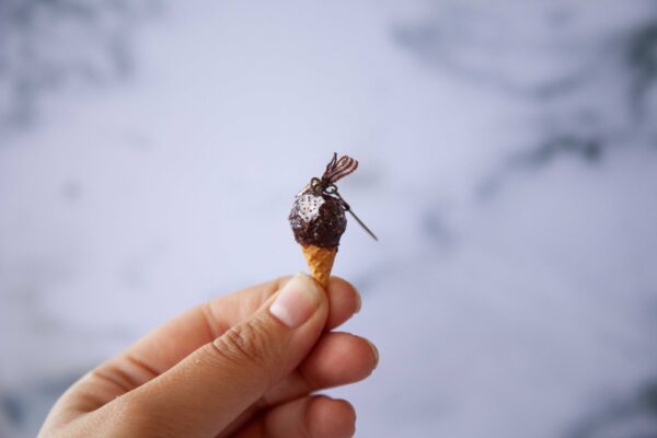 Σκουλαρίκια "Magic Almond Cones" - Image 2