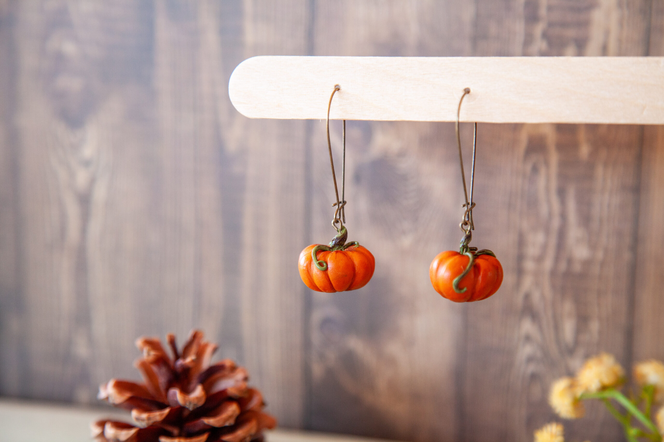 Σκουλαρίκια "Pumpkin Season" - Image 5