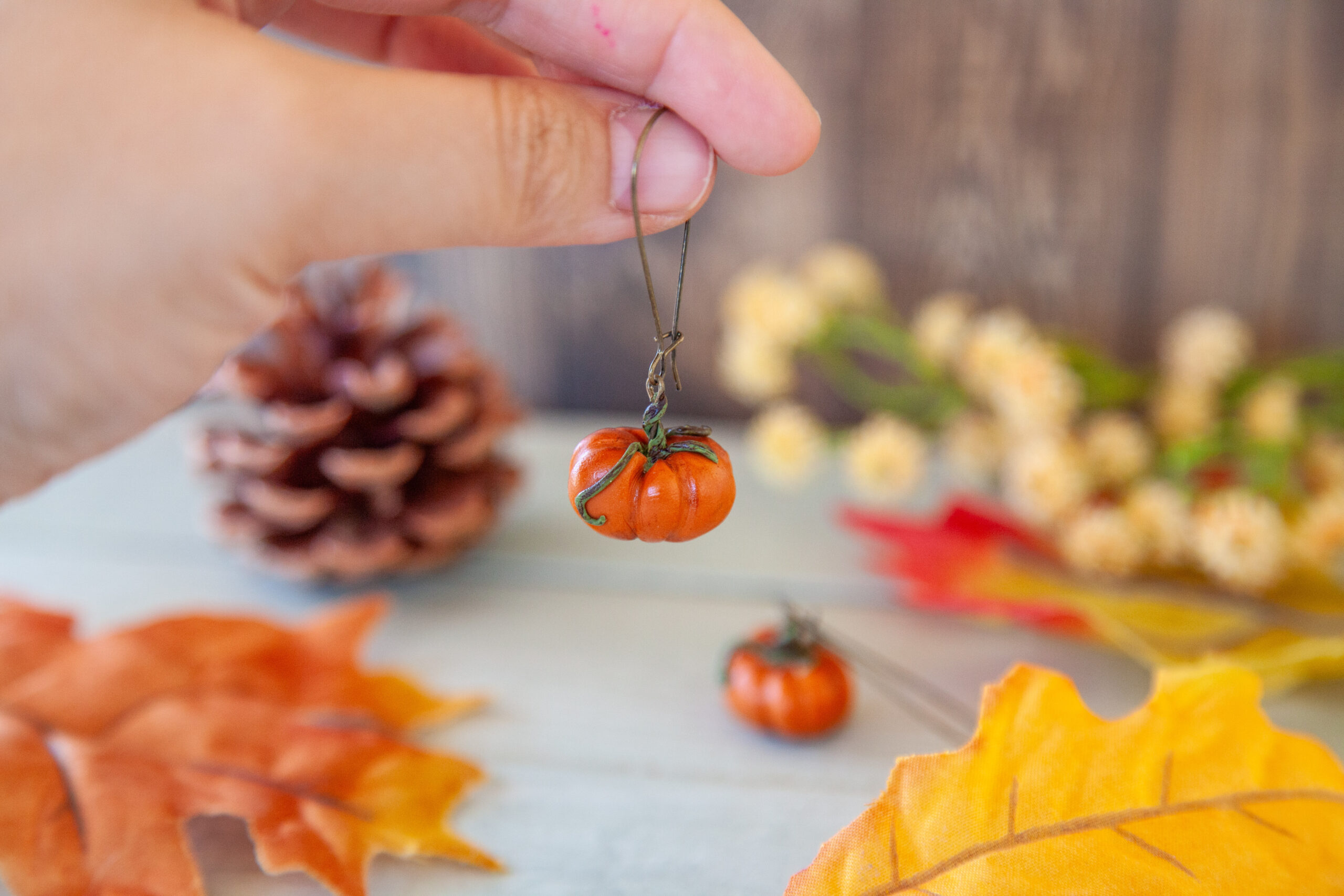 Σκουλαρίκια "Pumpkin Season" - Image 10