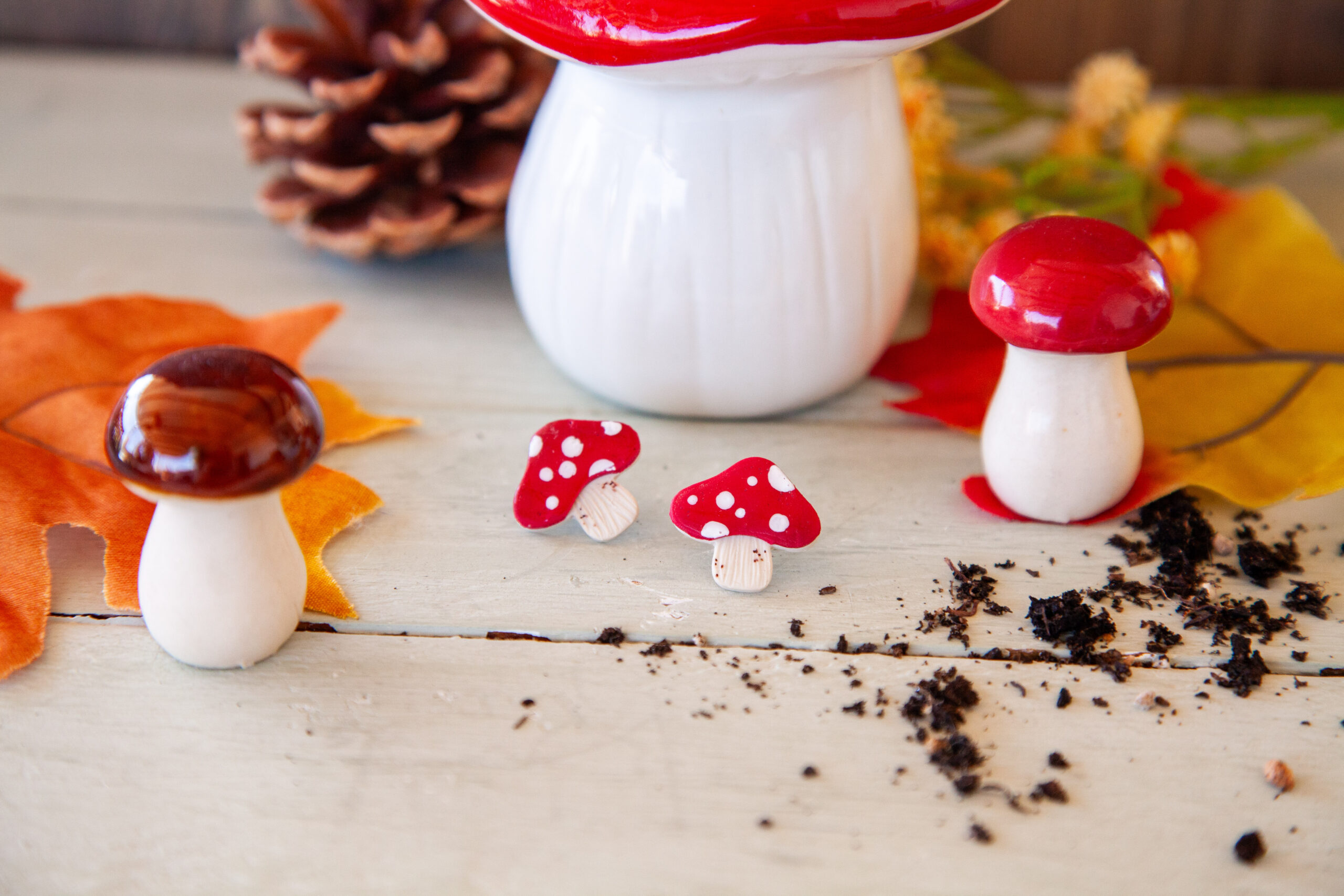 Σκουλαρίκια "Cute Little Mushrooms" - Image 4