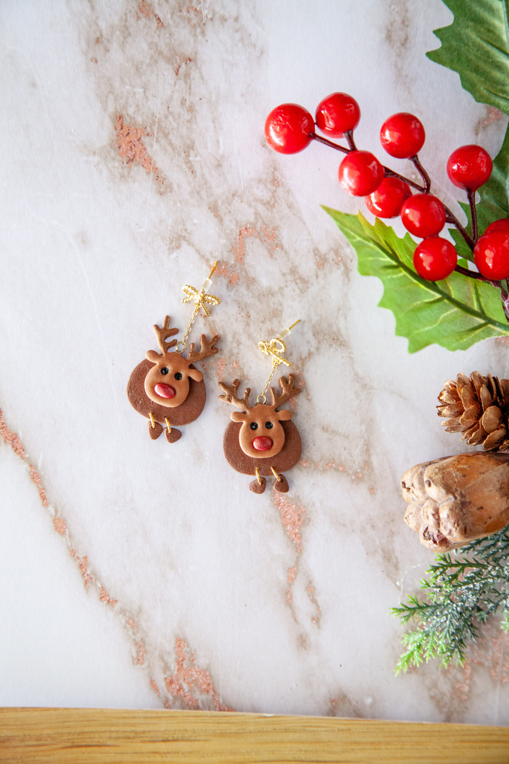 Σκουλαρίκια "Jingle Rudolphs" - Image 4