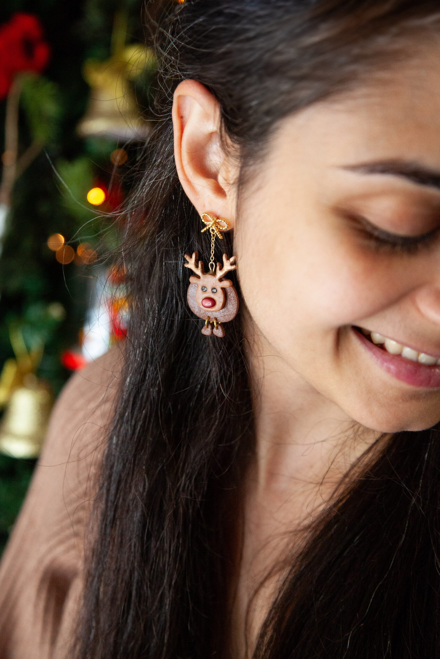 Σκουλαρίκια "Jingle Rudolphs" - Image 3