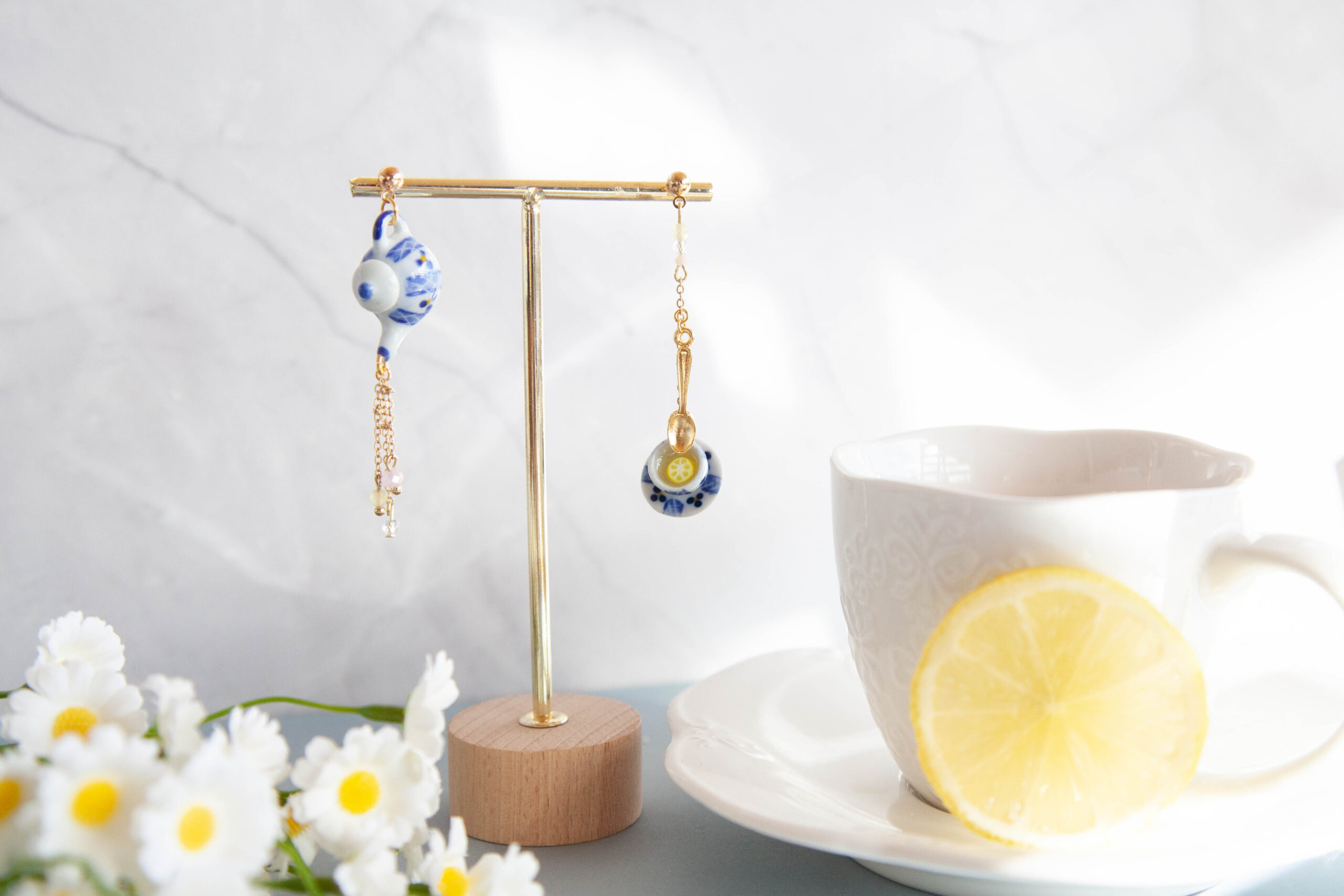 Σκουλαρίκια "Tea Elegance" - Image 9