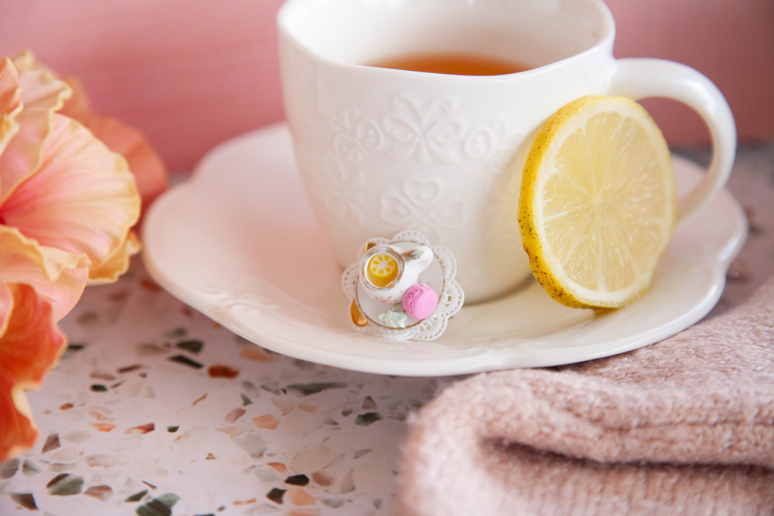 Δαχτυλίδι "Tea & Macarons" - Image 5