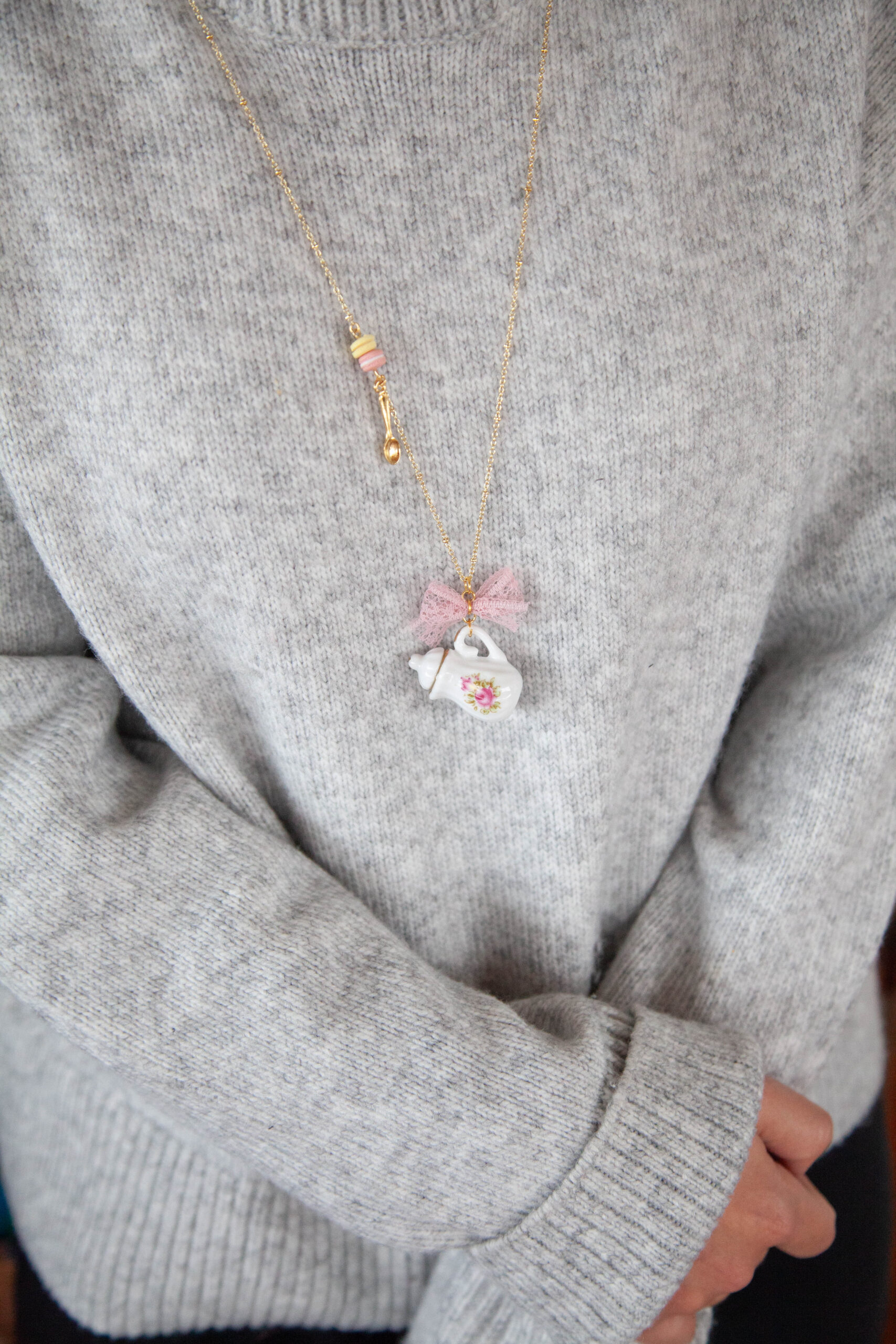 Κολιέ "Tea & Macarons" - Image 4